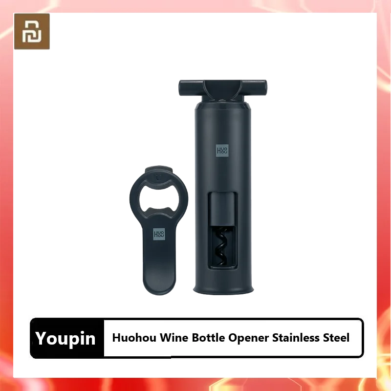 Mijia Huohou Wine Bottle Opener Stainless Steel Automatic Beer