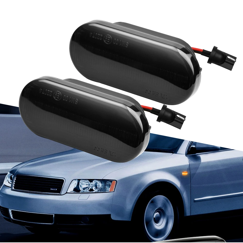 

2x Led Dynamic Side Marker Turn Signal Light Sequential Blinker Light for VW Volkswagen Golf 3 4 Passat 3B Sharan Polo 6N Vento