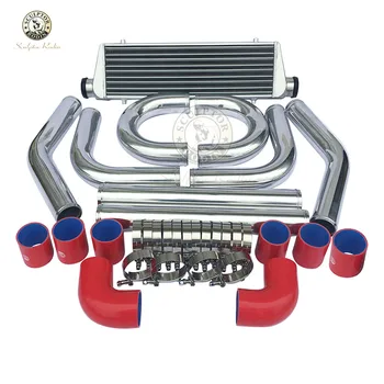 

Universale Turbo Intercooler510*180*65mm 2.5" di Ingresso Uscita Alluminio e Pinna 2.5 "turbina tubo in alluminio piping kit