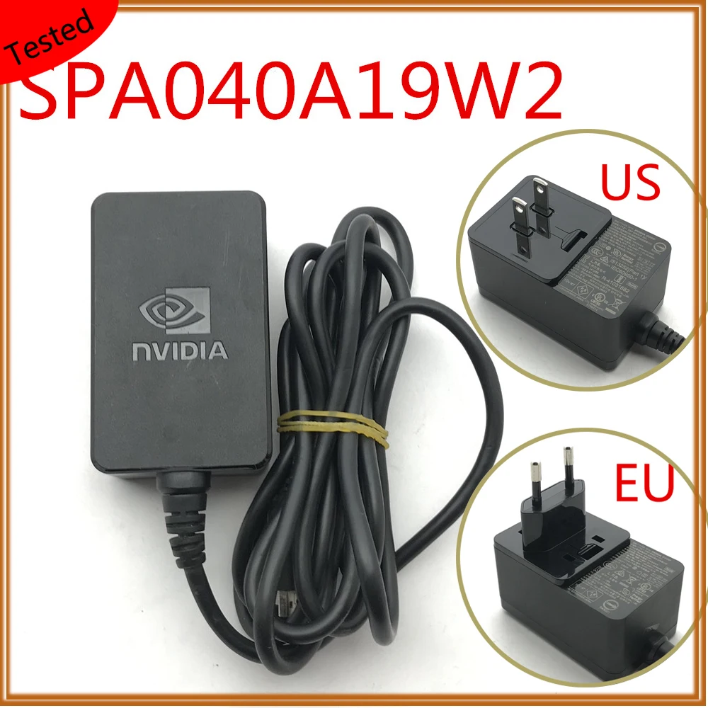 Вилка стандарта ЕС и США SPA040A19W2 для Nvidia Shield TV Pro зарядное устройство медиа сервера