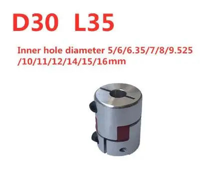 CNC-Motor-Klauenwellenkupplung Flexible Spinnenkupplung D30 L35 5/6/6,35/7/8/10/11/12/14/15/16mm Elastische Kupplung – Detail 4