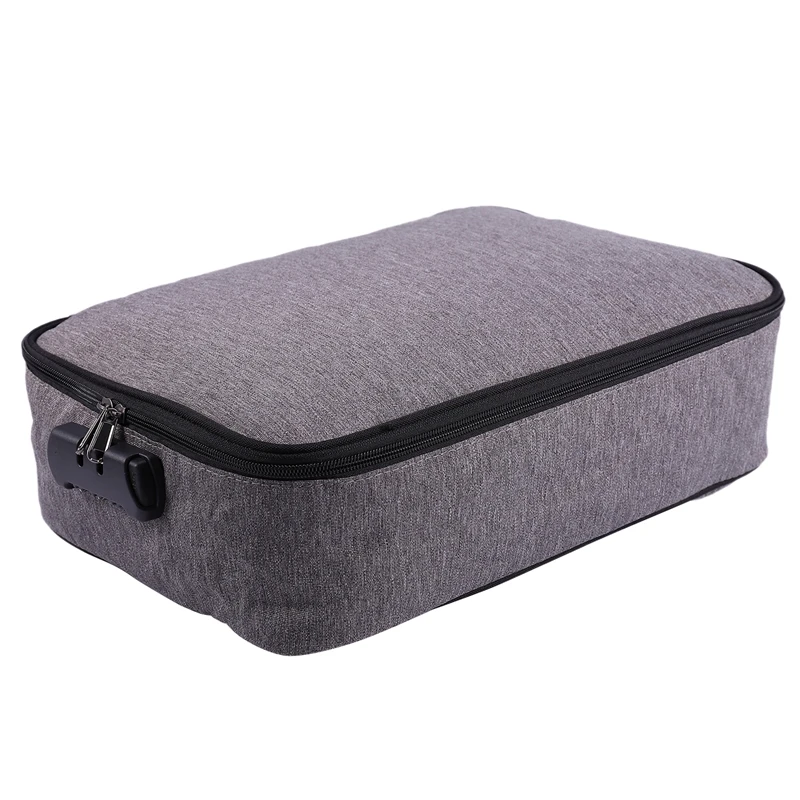 

Double Layer Password Lock File Ticket Bag Large-Capacity Document File Organizer for Family Travel for Storing Important Items-