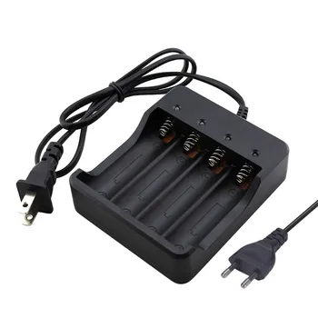 

4 Slots Intelligent US EU Battery Charger with short circuit protection For 4X 18650 lithium-ion rechargeable battery