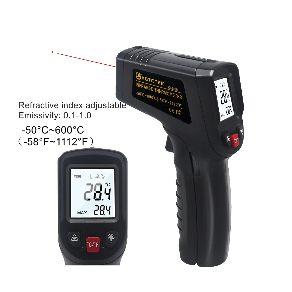 Achetez Thermomètre Infrarouge Numérique HW550 Thermomètre