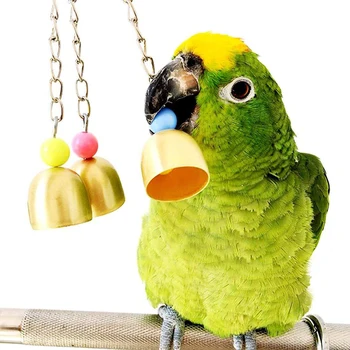 

7PCS/Set Combination Parrot Toy Bird Articles Parrot Bite Toy Bird Toys Parrot Funny Swing Ball Bell Standing Training Toys