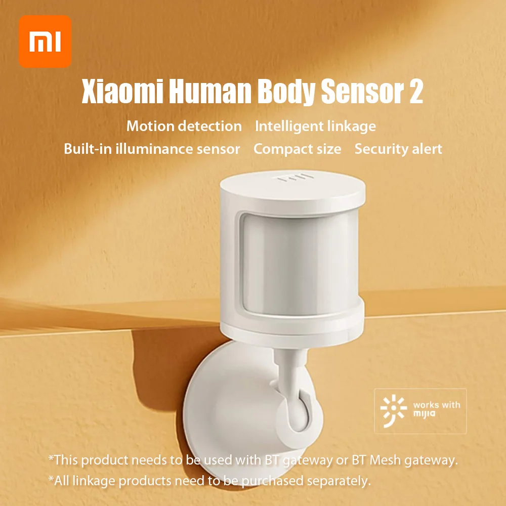 Датчик человеческого тела Xiaomi 2 беспроводных датчика интенсивности света и