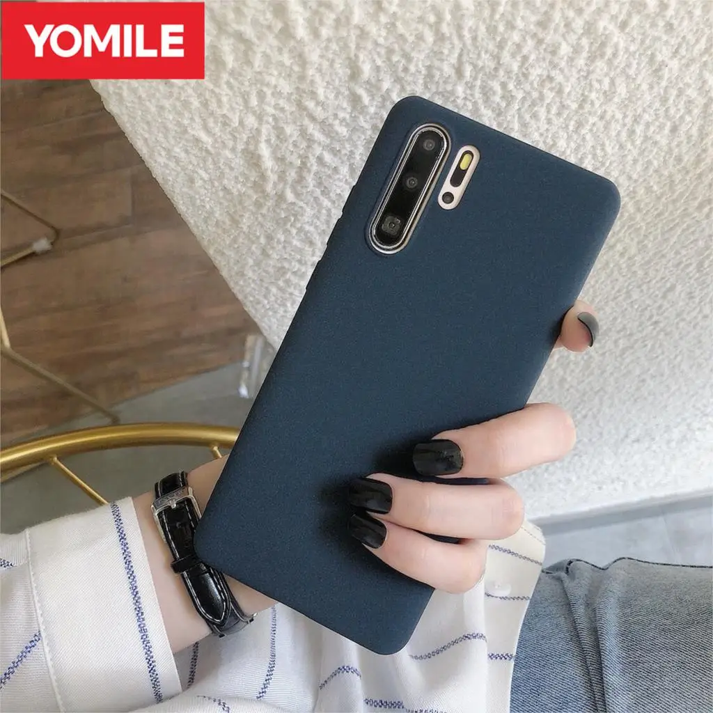 Sandstone Soft Case For Huawei Honor 8X 9 10 i Lite 8 20 Pro 10i 20i 8S View Nova 3 3i 5 Slim Anti Fingerprint Matte Cover Funda |