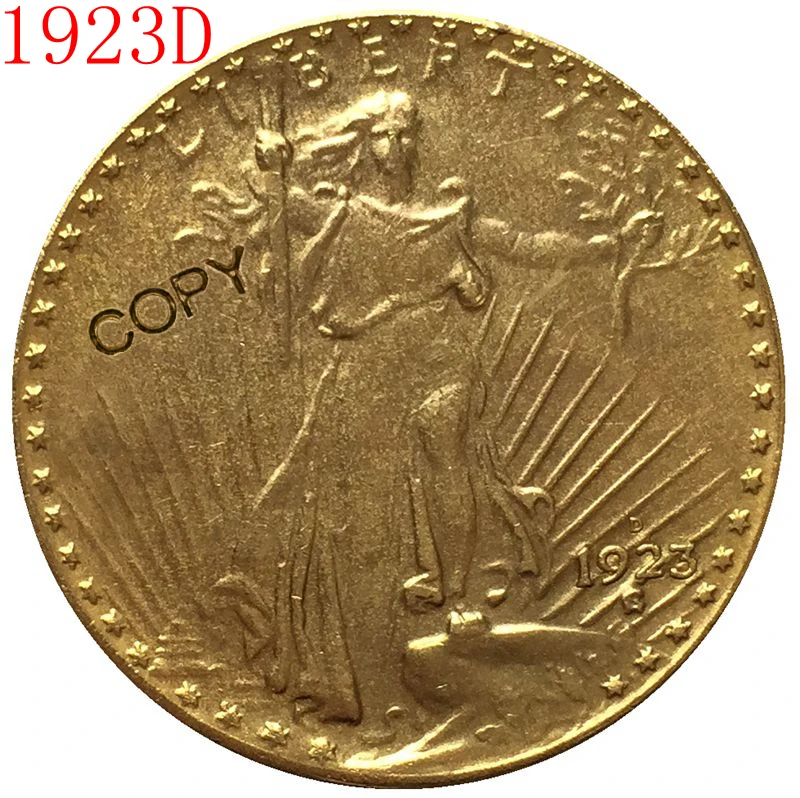 США 1923-D $20 St. Копия монеты с изображением гауденция | Дом и сад