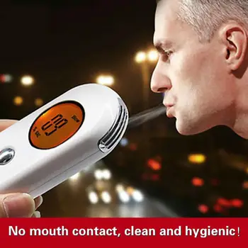 

1PCS Handheld Backlight Digital Alcohol Tester Digital Alcohol Breath Tester Breathalyzer Analyzer LCD Detector Backlight Light