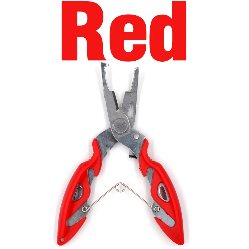 Red 1Pcs MNFT 12 см рыболовные плоскогубцы для удаления крючков инструмент для удаления лески щипцы для использования рыбы ножницы рыболовные плоскогубцы 5 цветов - Цвет: Red 1Pcs