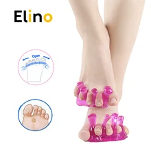 

Five Toes Hallux Valgus Separator Soft Silicone Corrector Flexible Separation Toe Spacer Straighteners Foot Care Pedicure Tool