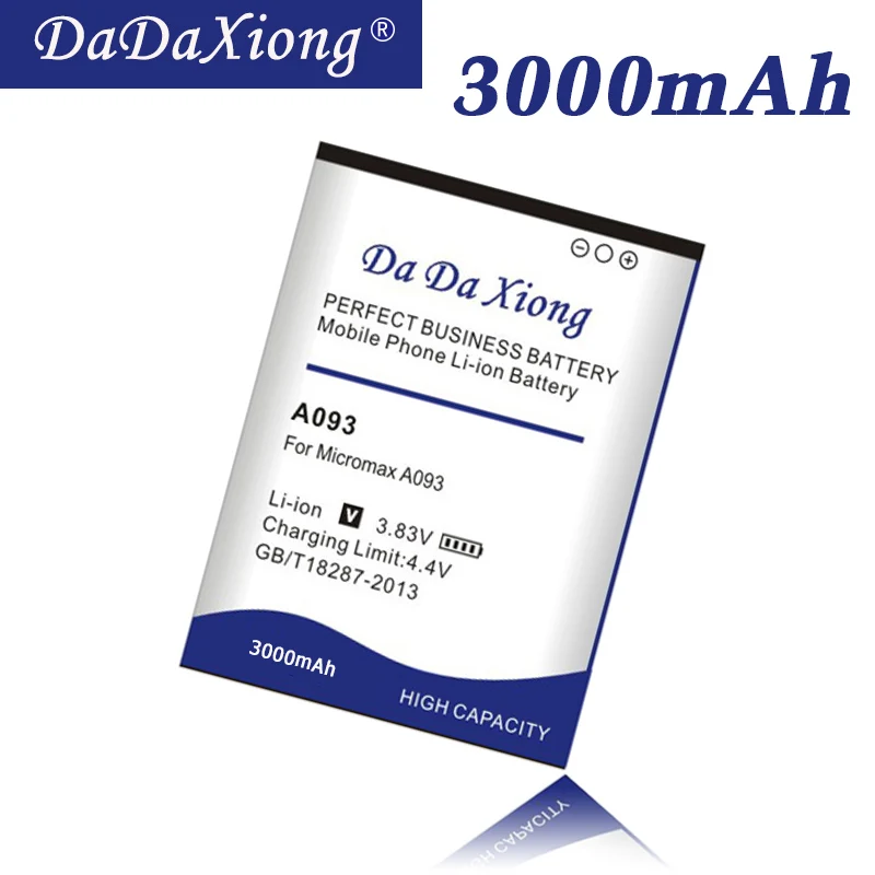 DaDaXiong 3000mAh For Micromax A093 Phone Battery | Мобильные телефоны и аксессуары