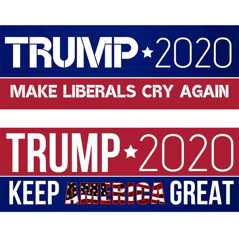 

10pcs Donald Trump President Campaign Keep Make America Great/Make Liberals Cry Again Window Decal Car Bumper Stickers