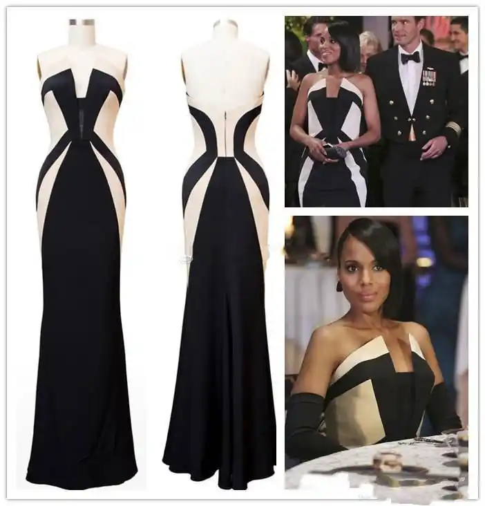 red black and white formal dresses