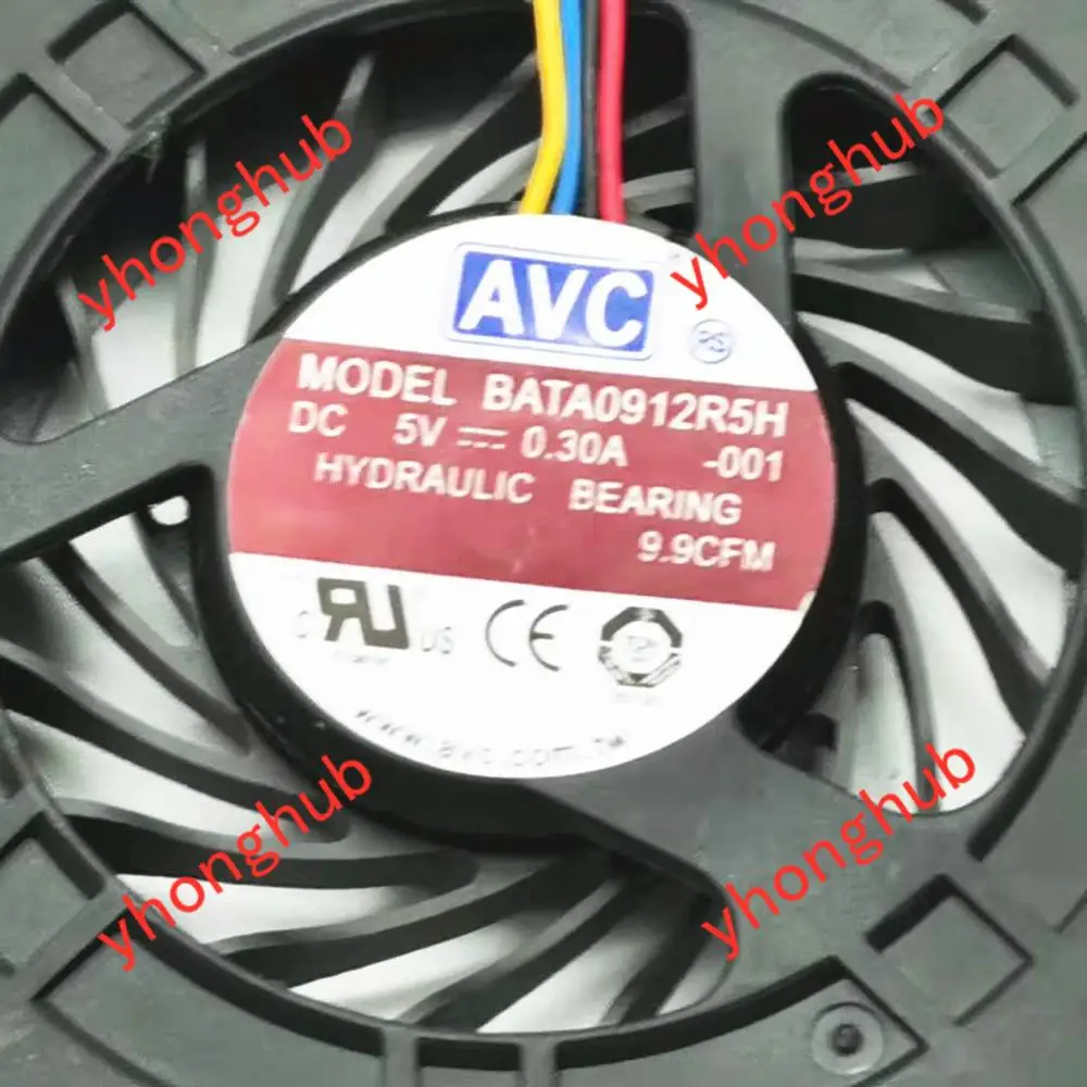 AVC BATA0912R5H-001 TCF42 E108TCF42 DC 5 В 0.30A Вентилятор охлаждения сервера
