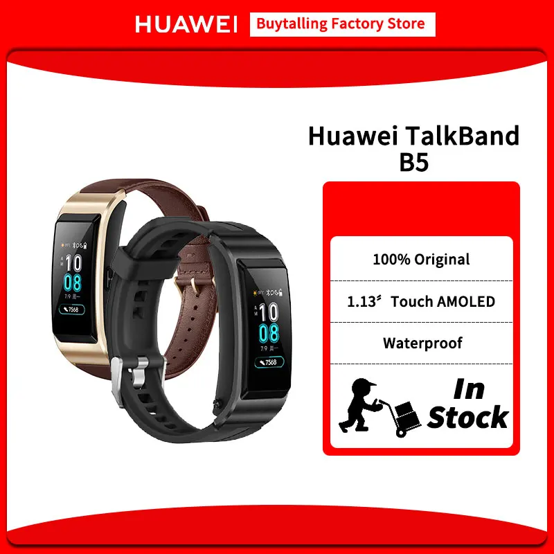HUAWEI TalkBand B5 Talk Band Bluetooth Smart Bracelet Fitness Wearable Sports Compatible Mobile Phone Device Wristbands | Электроника