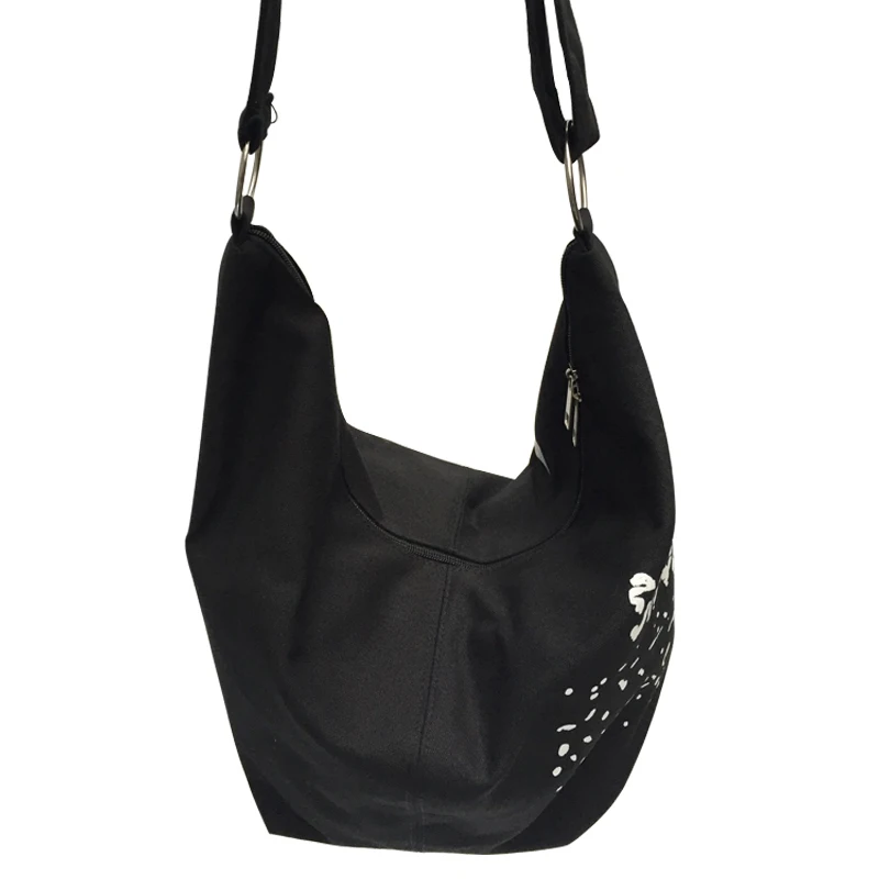 2019 Black Korean Over Shoulder Bags Women Female Irregular Canvas Crossed Body Crossbody Handbags Bag Ladies N Messenger Bags