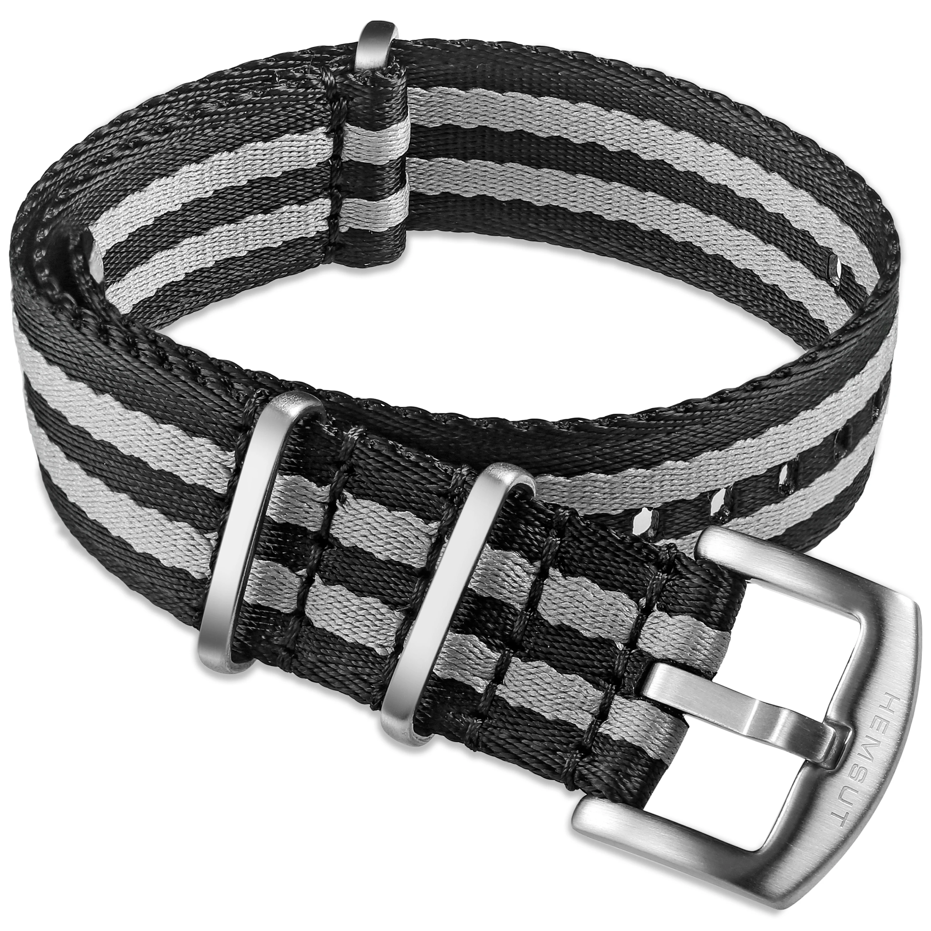 Hemsut Pulseira de Relógio Náilon Uma Peça Substituir Cinto de Segurança Correias de Pulso para o Homem ou Mulher 18 mm 20 mm 22 mm 24 mm