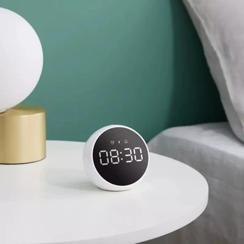 

Xiaomi ZMI Bluetooth Alarm Clock Speaker Control Digital Stereo Music Surround LED Alarm Clock Work With Xiaomi Xiaoai App Voice