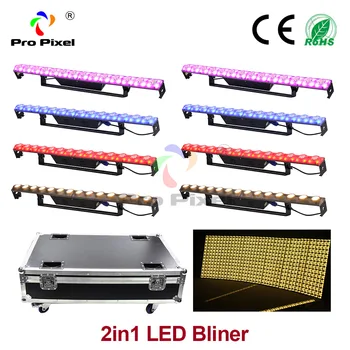 

14*3W 2in1 wall washer led bar 3/5P 56pcs 5050 RGB pixel bar Dmx Dj Disco Stage Light For Landscape Wedding 8pcs with Flightcase
