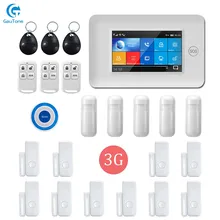 Приложение дистанционное управление wifi GPRS 3g беспроводная домашняя охранная сигнализация с беспроводной мигающий свет сирена сигнализация