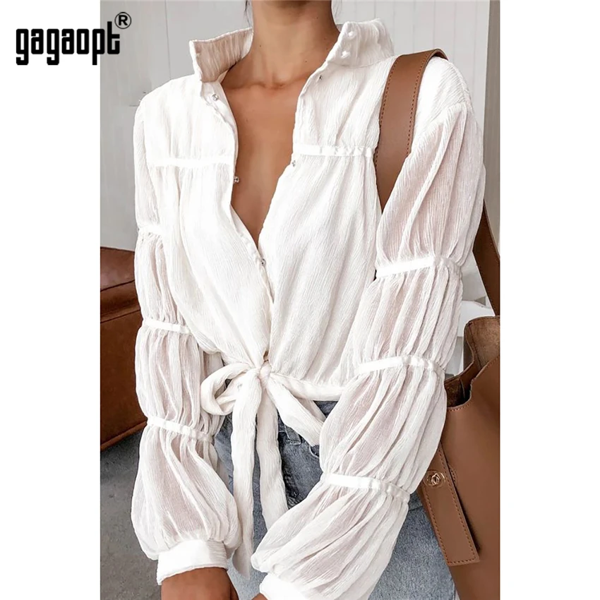 

Gagaopt Women Loose Turtleneck Longsleeve T-Shirt Ladies Tops T-Shirt OL Solid Tops Clothes