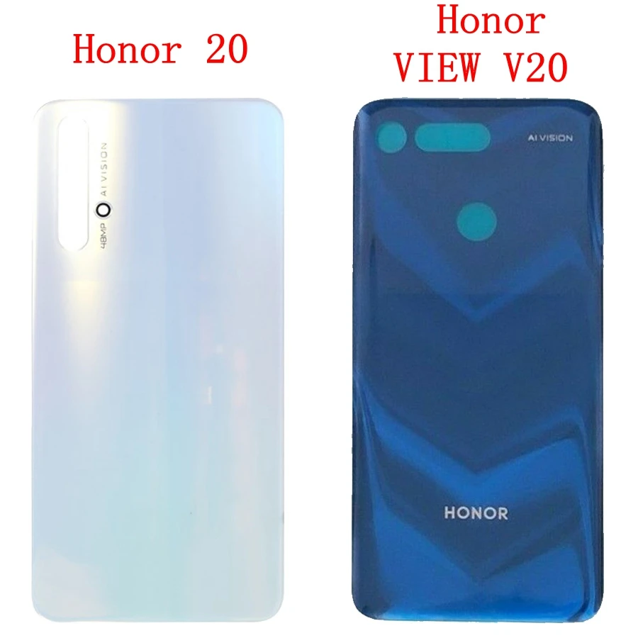 Корпус huawei honor 20 Задняя крышка батареи дверь задняя стекло Корпус чехол huawei V20 вид 20 крышка батареи части телефона