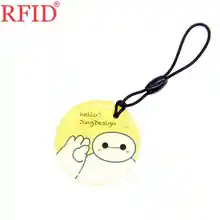 UID S50 1K 13,56 Mhz перезаписываемая IC карта сменная копия клон значок жетон тег брелок круговой падение клей брелок 1 шт