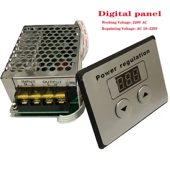 

AC SCR Voltage Power Regulator Dimmer 4000W 220V Electric Motor Speed Temperature Controller For Electric Furnace Water Heater
