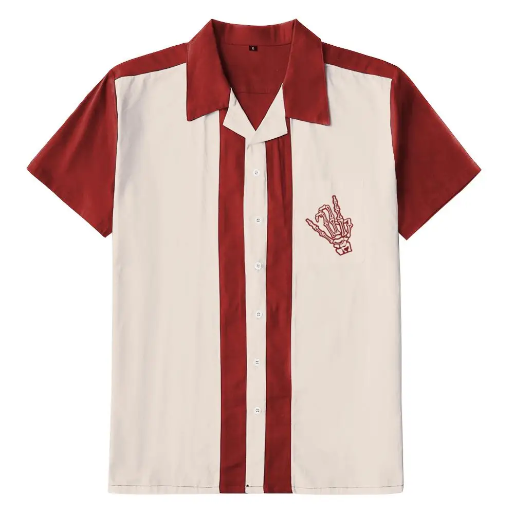 Uniform Shirts 70s Blouse Button 