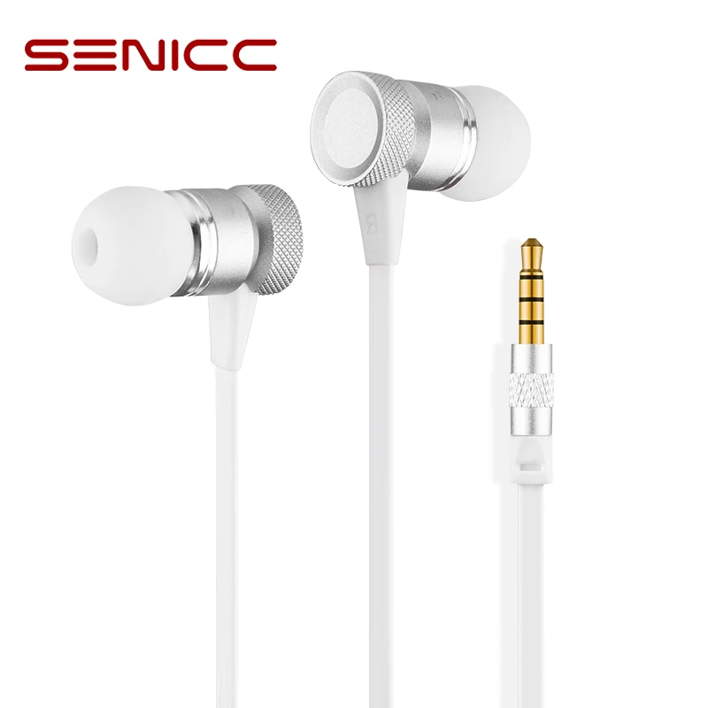 Проводные спортивные наушники SENICC K1 из сплава наушники-вкладыши со встроенным