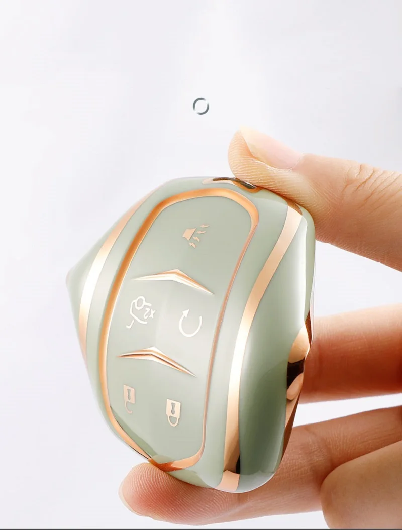 Copertura della cassa chiave dell'automobile per Cadillac ATS-L XTS XT5 CTS CT6 copertura chiave dell'automobile ATS 28T SRX Escalade 2015 Car Styling portachiavi accessori - H2519325c5a2342bc8a6d6514fa6ab59fb