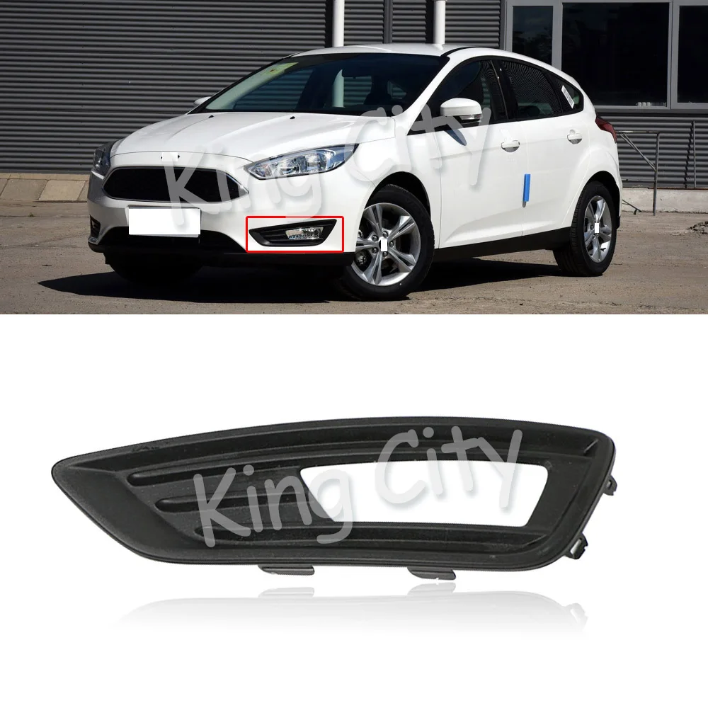Capqx для Ford Focus 15-17 ПТФ в передний бампер рамка крышка ABS противотуманная фара Foglight капот отделка крышка противотуманная фара Garnish Shell