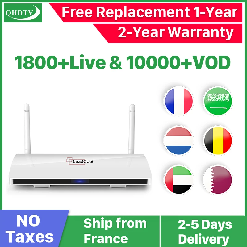 Günstige Leadcool IPTV Frankreich Arabisch Französisch IPTV Android Rk3229 Leadcool QHDTV IPTV Abonnement 1 Jahr Belgien Dutch Arabisch Frankreich IP TV