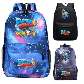 

Popular Game Super Zings Backpack Students Superzings Bookbag Unisex Teens Anime School Bag New Boys Girls Cartoon Rucksack Gift