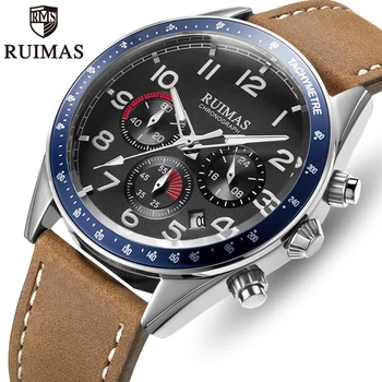 

RUIMAS Men Watch Top Luxury Brand Mens Fashion Military Sport Quartz Watches Male Chronograph Waterproof Wrist Watch Man Clock