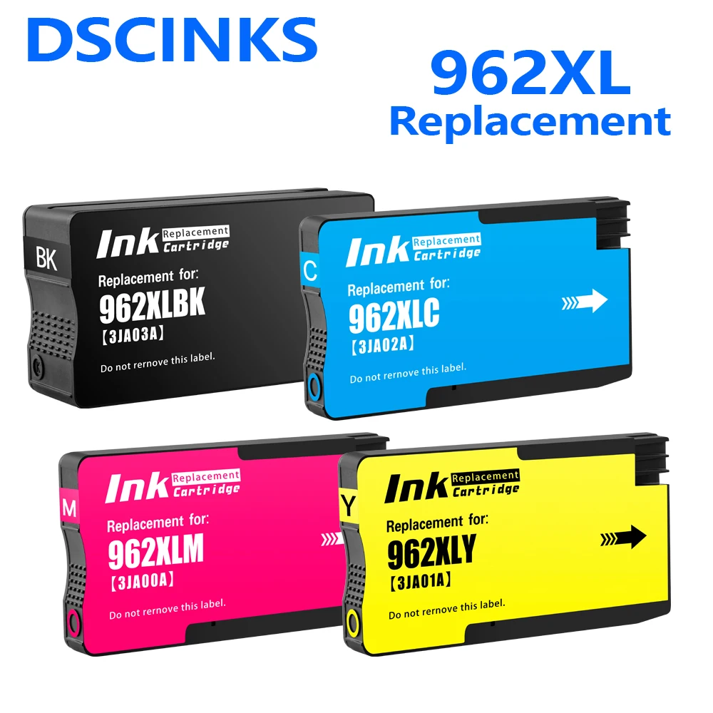 LEMERO Remanufactured Ink Cartridge Replacement for HP 962 962XL to use with OfficeJet Pro 9015 9010 9025 9020 9018 9012 9026 9027 9028 9029 Cyan, Magenta, Yellow, 3-Pack 