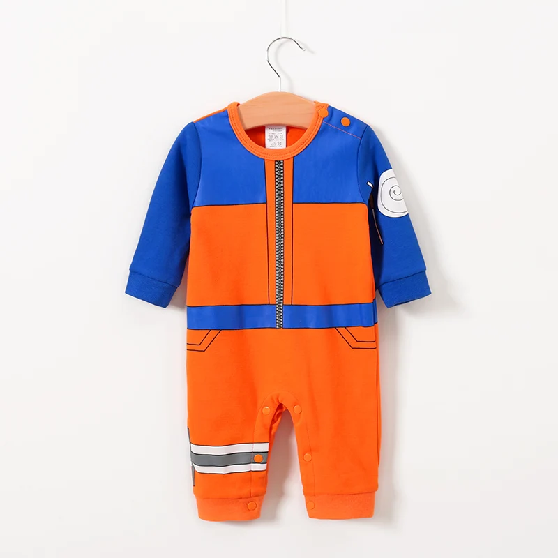 Naruto Costumes Baby Boy Clothes Newborn Rompers 100% Cotton Infant Jumpsuits One Piece Cartoon New born Clothing Baby Outfits