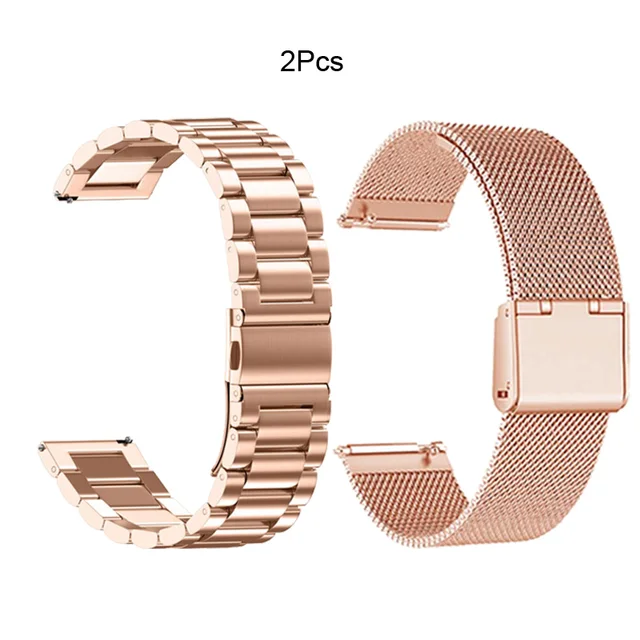 Bracelet Protective Case For Xiaomi Amazfit GTS 2 Mini 3 2e Bip S Lite U Pro Strap Stainless Steel Band Touch Screen Protector Rose-Rose