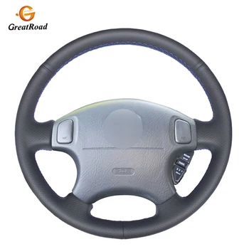 

Black Genuine leather Car Steering Wheel Cover for Honda CRV CR-V 1997-2001 Accord 6 1998-2002 Odyssey 1998-2001 Prelude