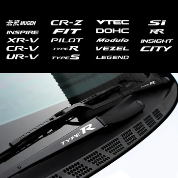 

2/4PCS Car Door Handle Sticker Mirror Wiper Decor Decal for Honda Civic UR-V Dohc Vezel Legend Typer R S SI RR City Insight etc