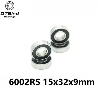

5Pcs 6002-2RS 6002RS 6002rs 6002 rs Deep Groove Ball Bearings 15 x 32 x 9mm Free shipping High Quality