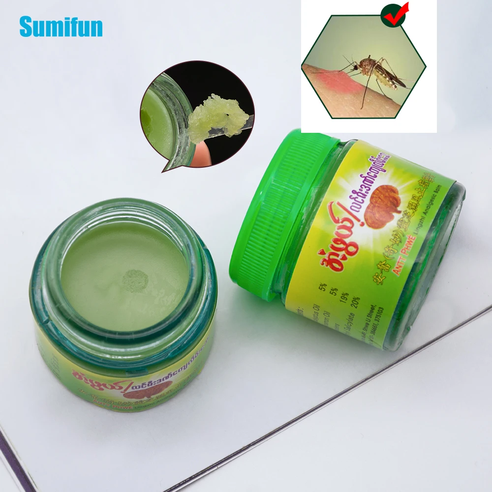

Sumifun Myanmar Herbal Green Cream Pain Relief Arthritis Joint Ointment for Rheumatoid Muscle Rub Headache P0014