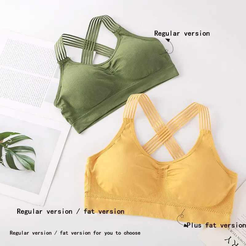 2020 Women Yoga Sport Bra Women Shockproof Sexy Back Sports Bras Breathable Athletic Fitness Running Gym Vest Tops Sportswear