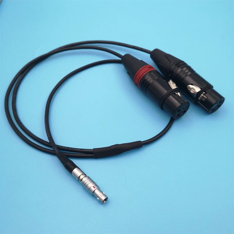 DRRI Dual XLR 3pin Female to 5pin Nuetrik Audio Input Cable for Arri Alexa Mini DRRI Dual XLR 3pin Female to 5pin Nuetrik Audio Input Cable for Arri Alexa Mini