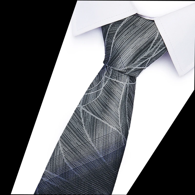 

Men Tie 6cm skinny ties Striped Polyester Neckties Mens Fashion Jacquard Business mens Wedding dress luxury Slim Bowtie