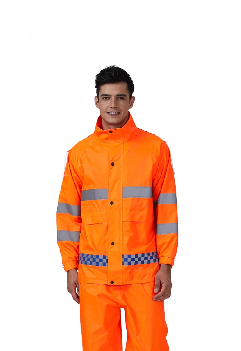 

Рабочая мужская оранжевая Светоотражающая полоса с длинным рукавом, рабочая одежда для художника, униформа для дорожной полиции, механическая одежда для заводской мастерской