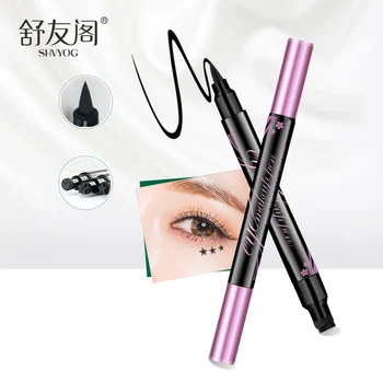 

SHVYOG Double Head Eyeliner Black Liquid Black Long Lasting Professional Makeup Eyeliner Stamp Beauty Waterproof Eye Liner Penci