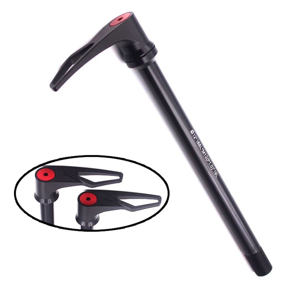 P1.0 142x12mm Thru Axle Black Metal Road Mountain Bike Component Thread Pitch 1.0 For Bmc Cube