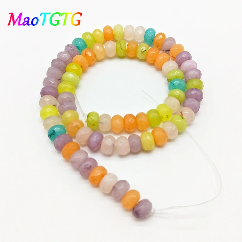 

5x8mm Natural Agates Abacus Shape Beads For Jewelry Making Bracelets Fashionable DIY Beads Jewelry Making Accessories Wholesale